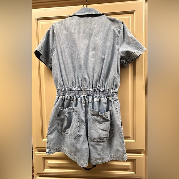 Denim Romper - Picture 2 of 2